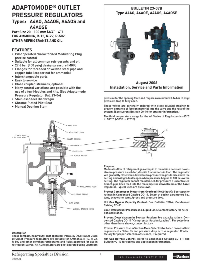 Parker ADAPTOMODE A4AO Installation, Service and Parts Information