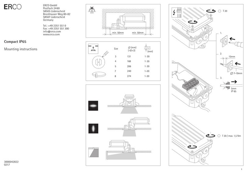Erco Compact IP65 User manual
