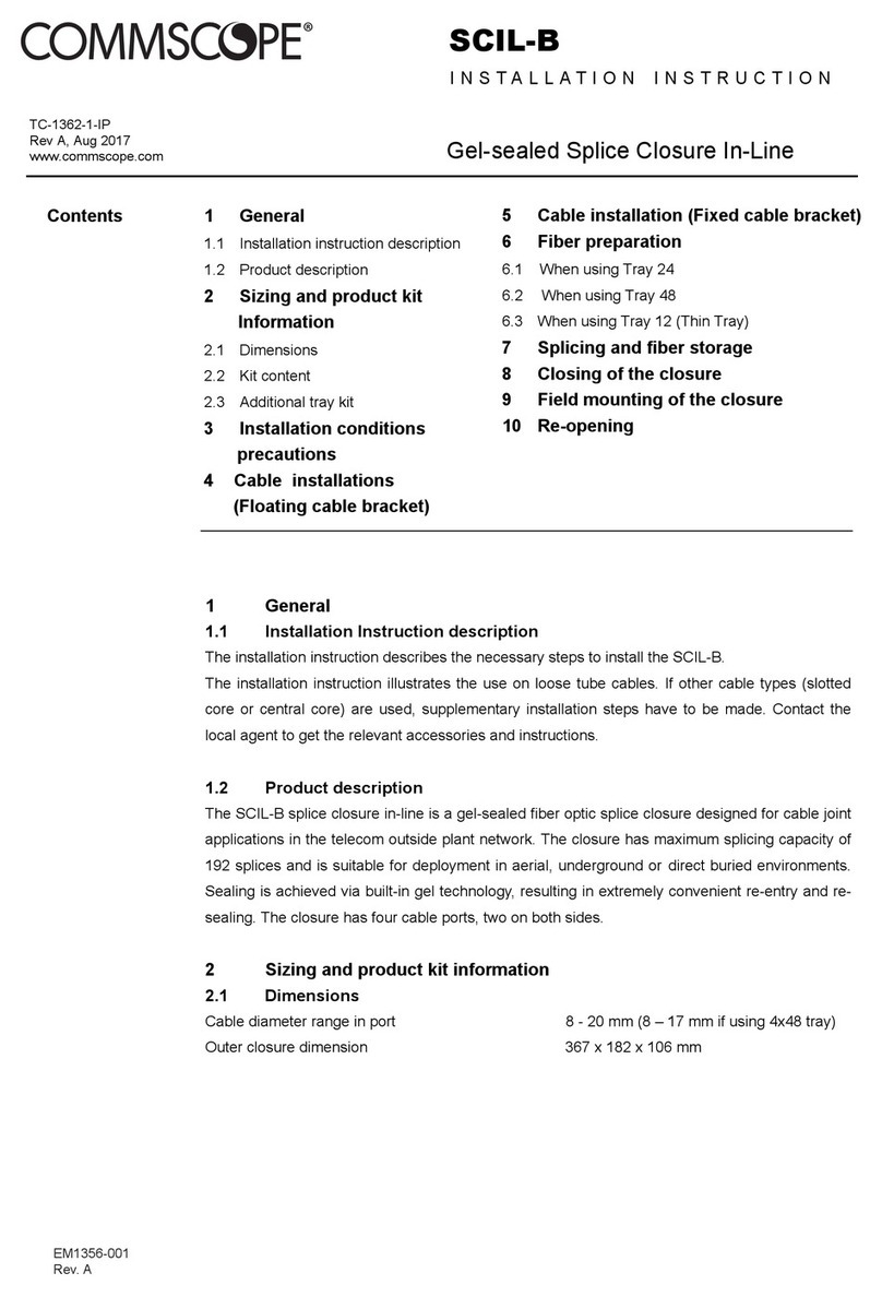 CommScope SCIL-B Installation instruction