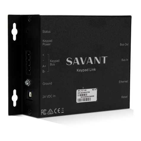 Savant WPB-LV06 Series User manual