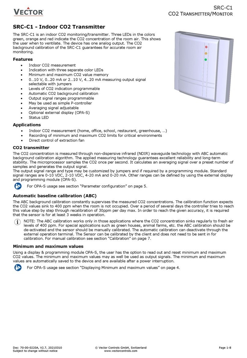 Vector SRC-C1 User manual