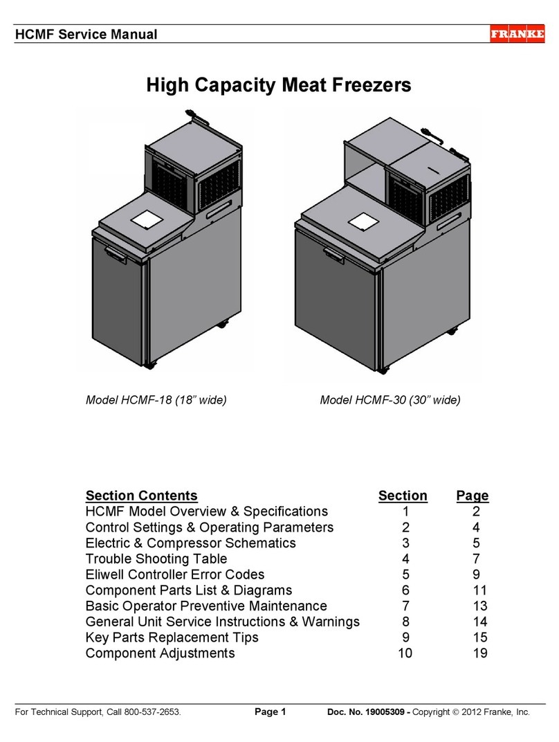 Franke HCMF-18 Service manual