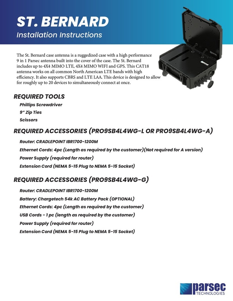 Parsec Technologies ST. BERNARD User manual Parsec Technologies ST. BERNARD User manual