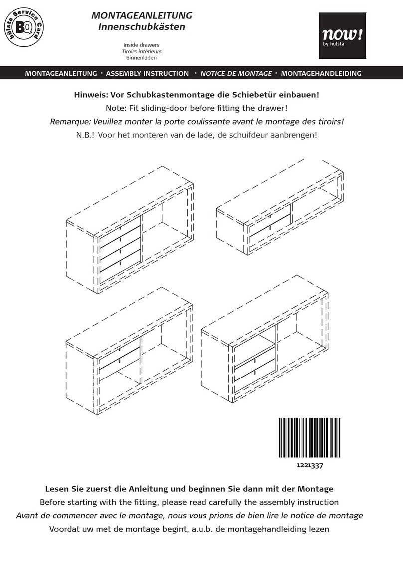Hülsta now! Inside Drawer User manual Hülsta now! Inside Drawer User manual
