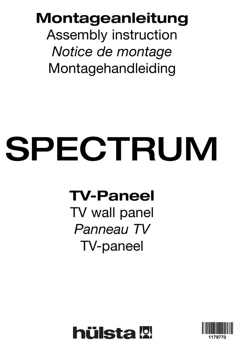 Hülsta SPECTRUM TV Wall Panel User manual