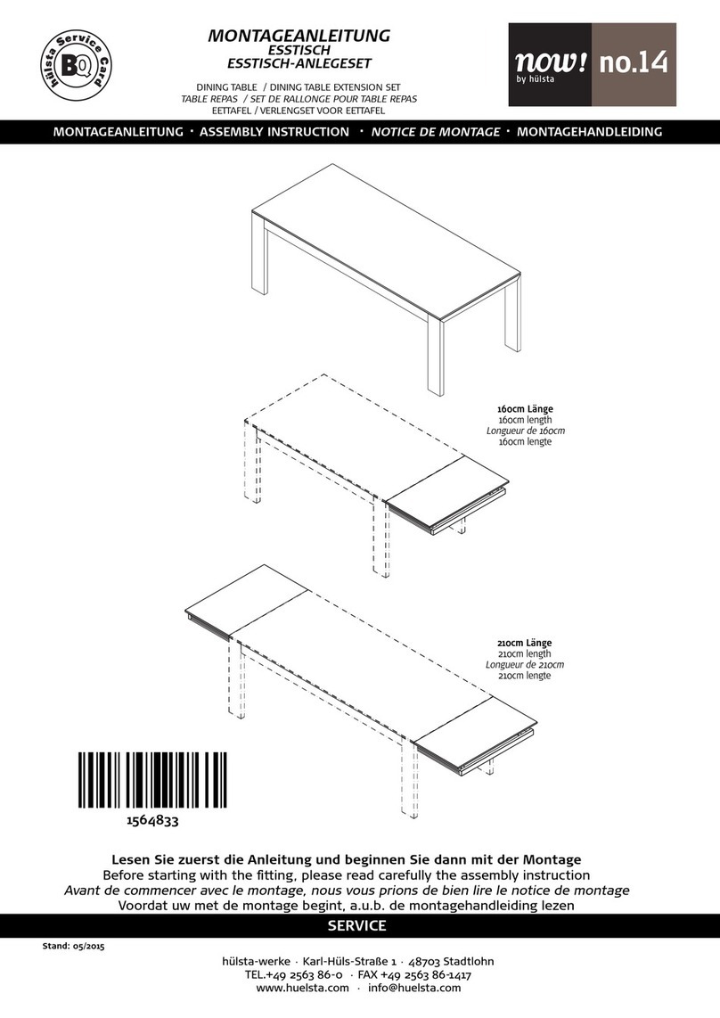 Hülsta now! no.14 Coffee Table 3612 User manual
