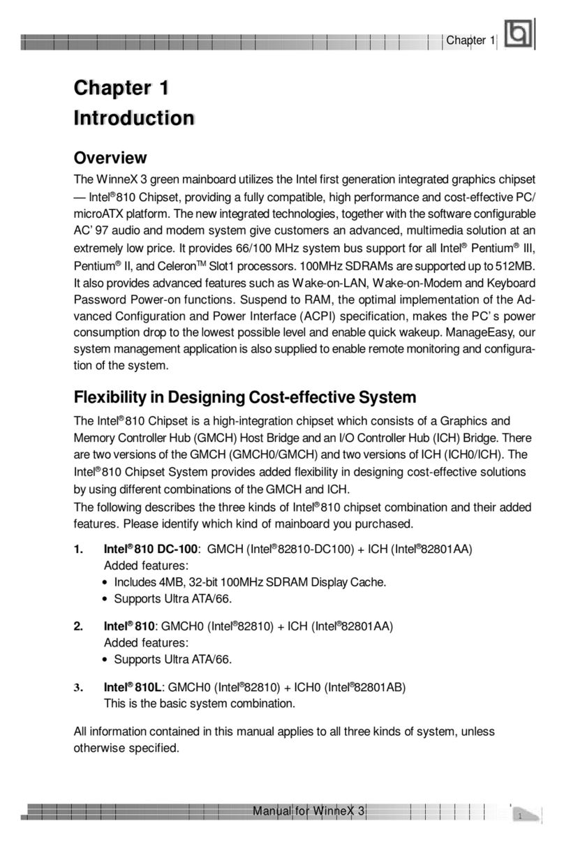 QDI WinneX 3 User manual QDI WinneX 3 User manual