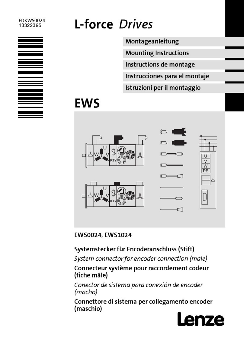 Lenze EWS Mounting instructions