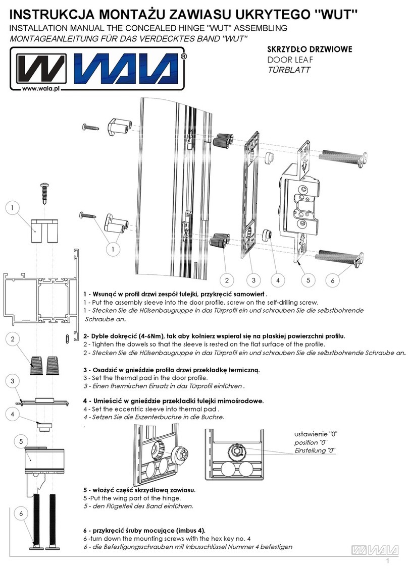 WALA Wut installation manual