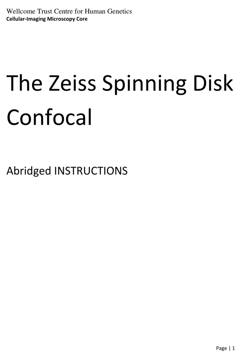Zeiss Cell Observer spinning disk confocal Abridged INSTRUCTIONS