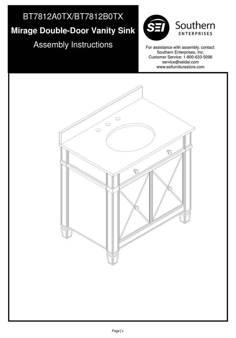 SEI Mirage BT7812A0TX Assembly instructions