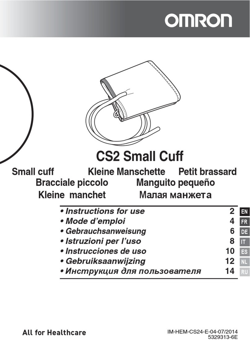 Omron CS2 Small Cuff User manual