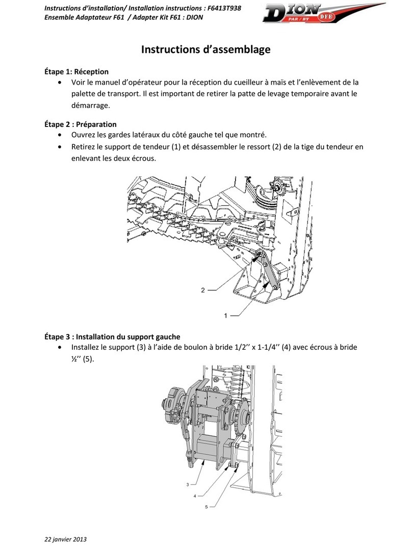 Dion F61 installation instructions