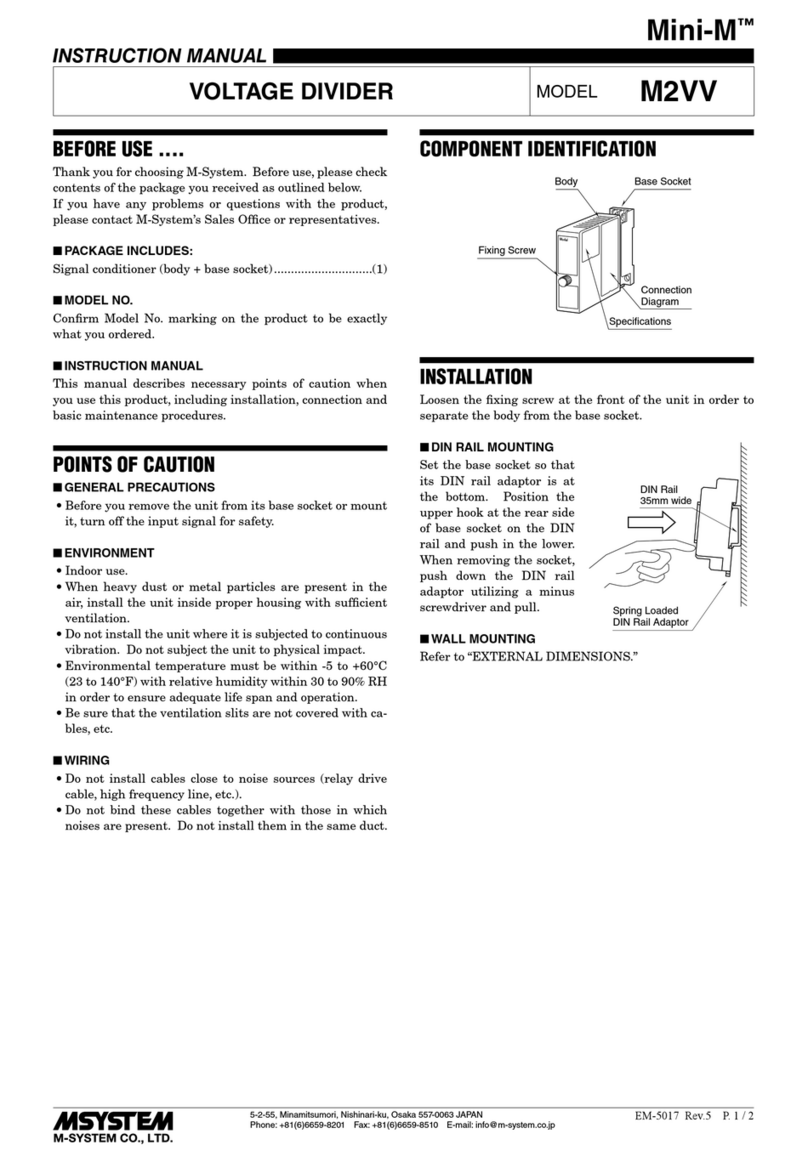 M-system Mini-M M2VV User manual