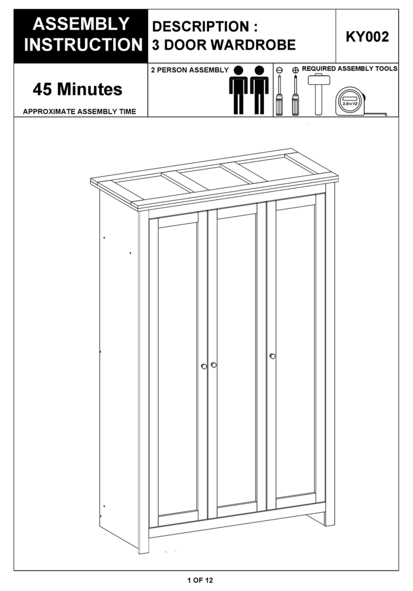 BIG FURNITURE WAREHOUSE Dorset KY002 Assembly instruction