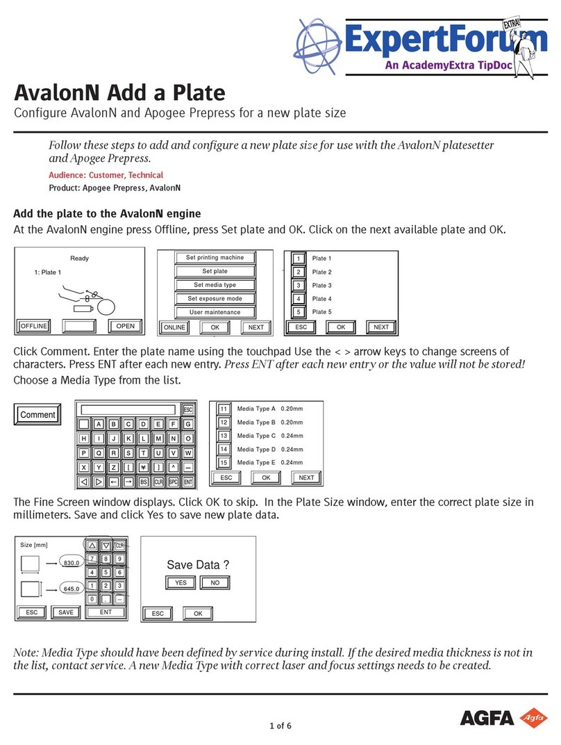 AGFA Avalon N User manual