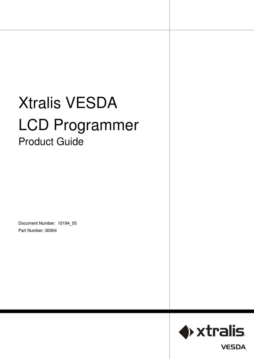 Xtralis VESDA LCD Programmer Module User manual