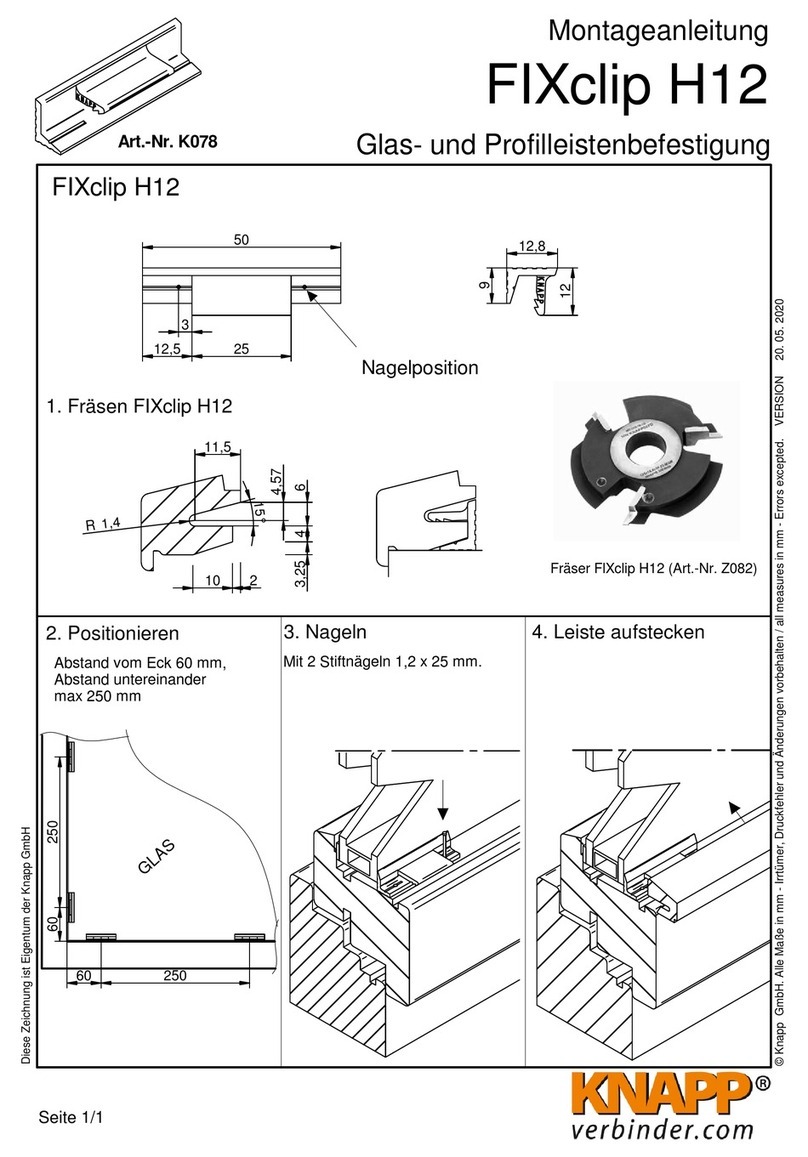 knapp FIXclip H12 Construction manual