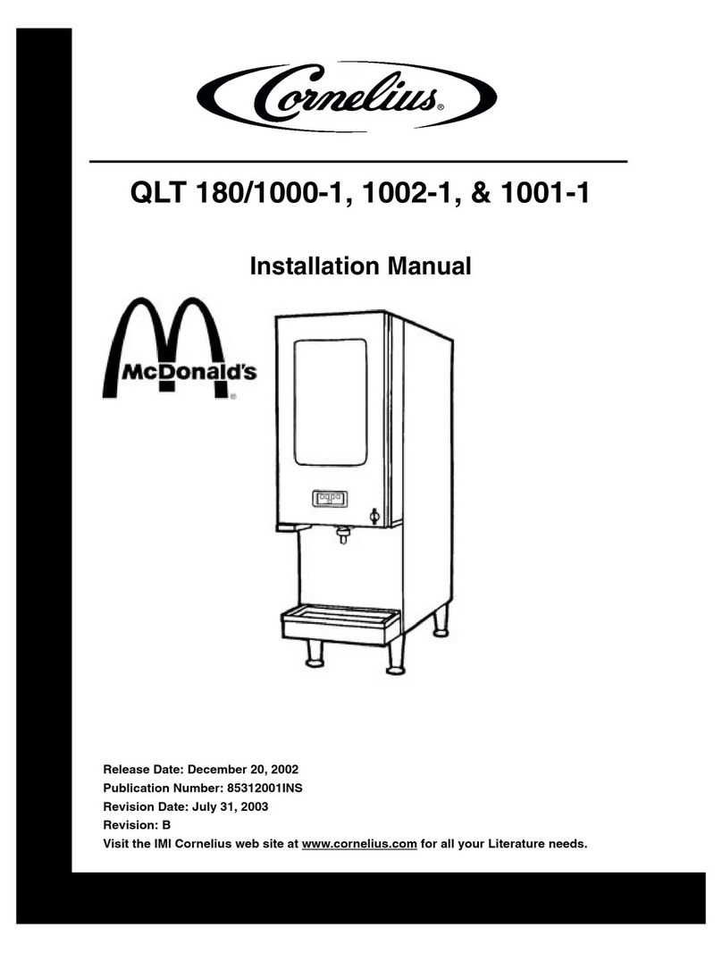 McDonald's Cornelius QLT 180/1000-1 installation manual McDonald's Cornelius QLT 180/1000-1 installation manual