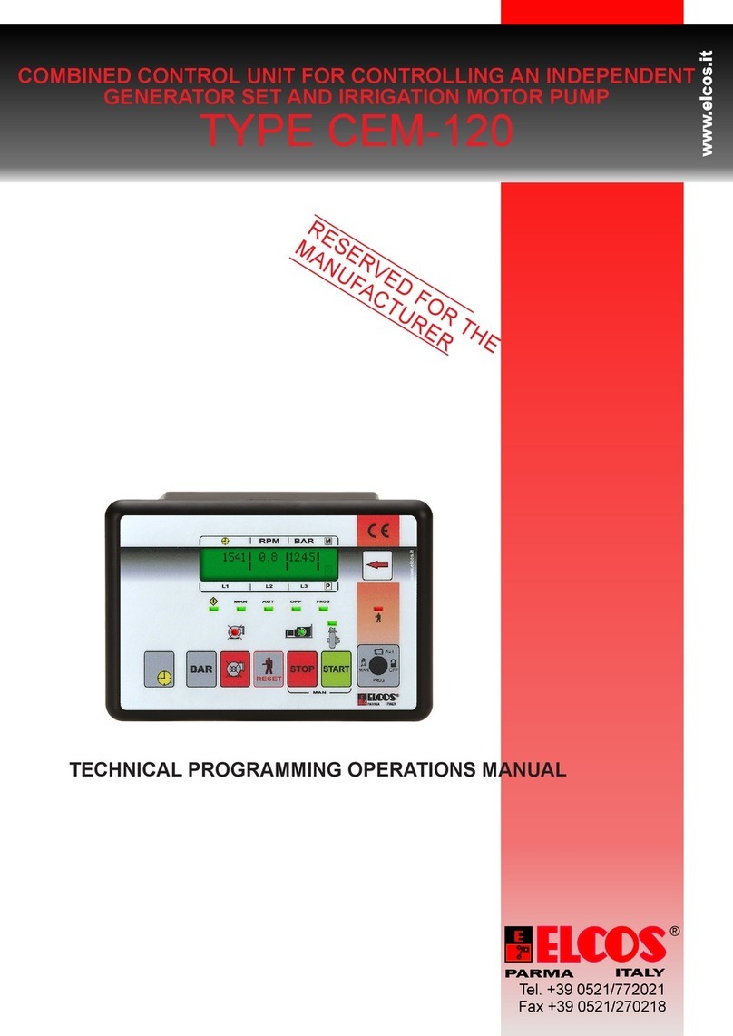 ELCOS CEM-120 Technical programming operations manual