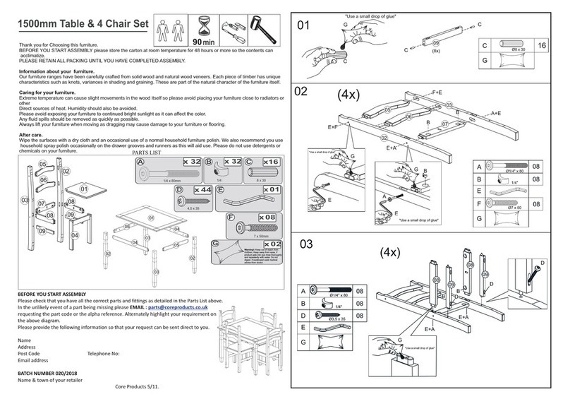 Core Products Corona CX-DINCORLGE User manual Core Products Corona CX-DINCORLGE User manual