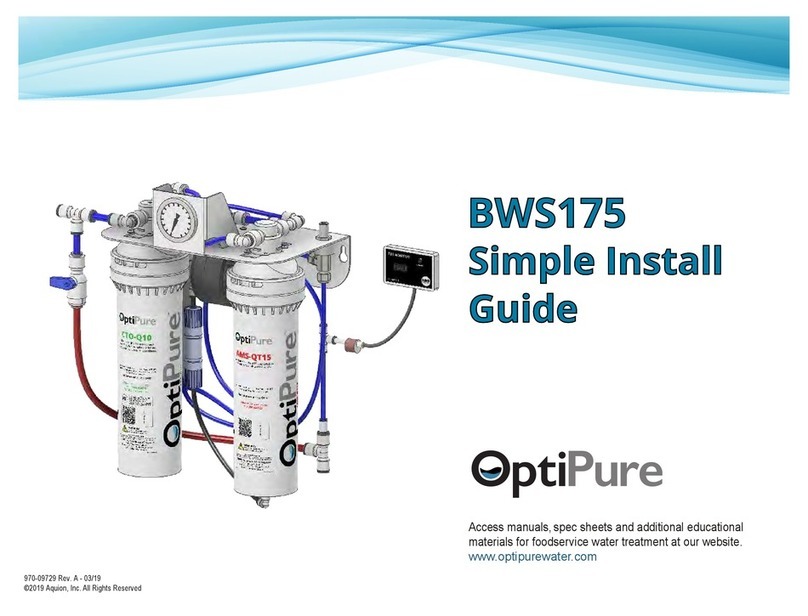 Aquion OptiPure BWS175 User manual