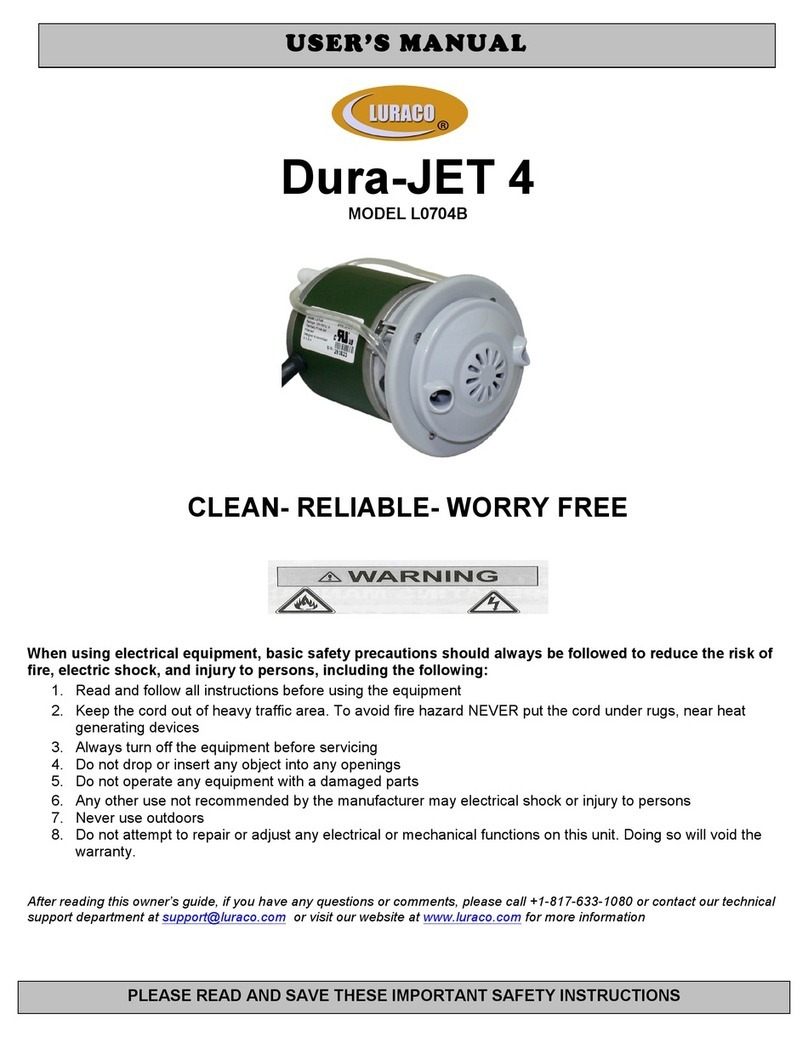 Luraco Dura-JET 4 user manual