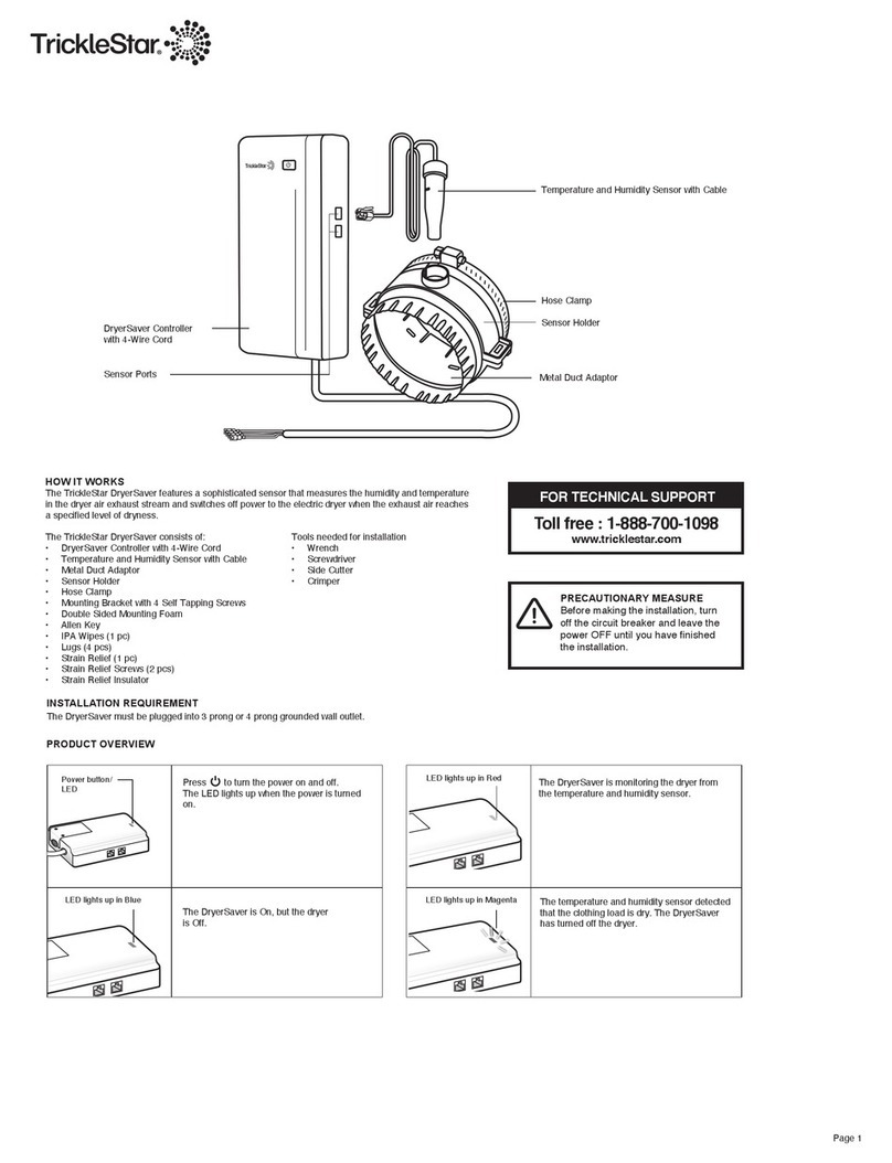TrickleStar DryerSaver User manual