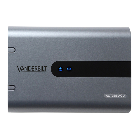 Vanderbilt ACT365-ACU User manual