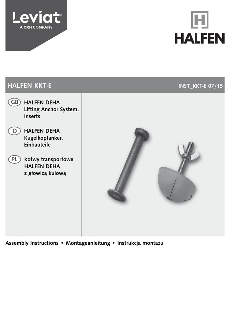 Halfen DEHA Assembly instructions