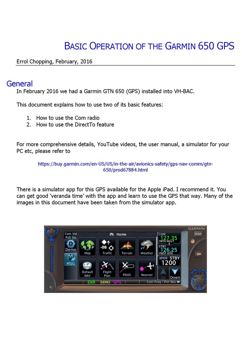 Garmin Montana 650 Operation
