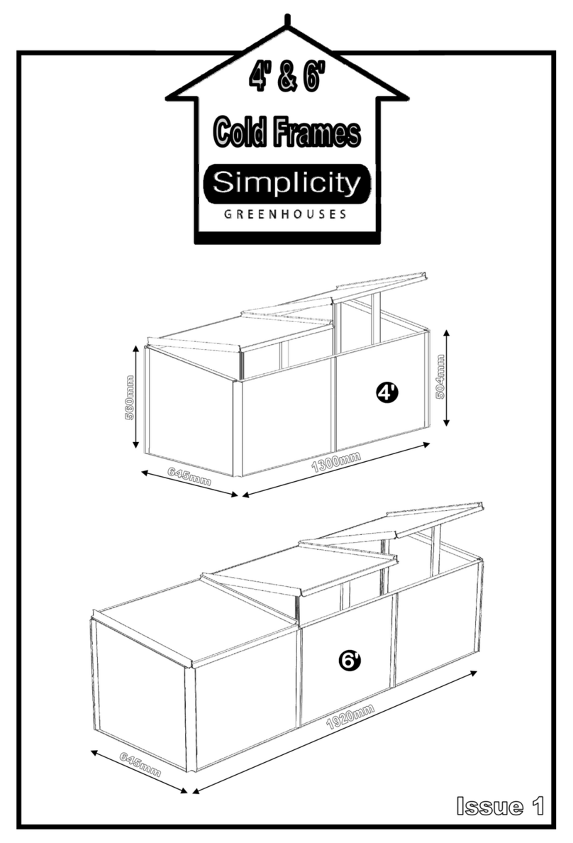 Simplicity Cold Frame User manual