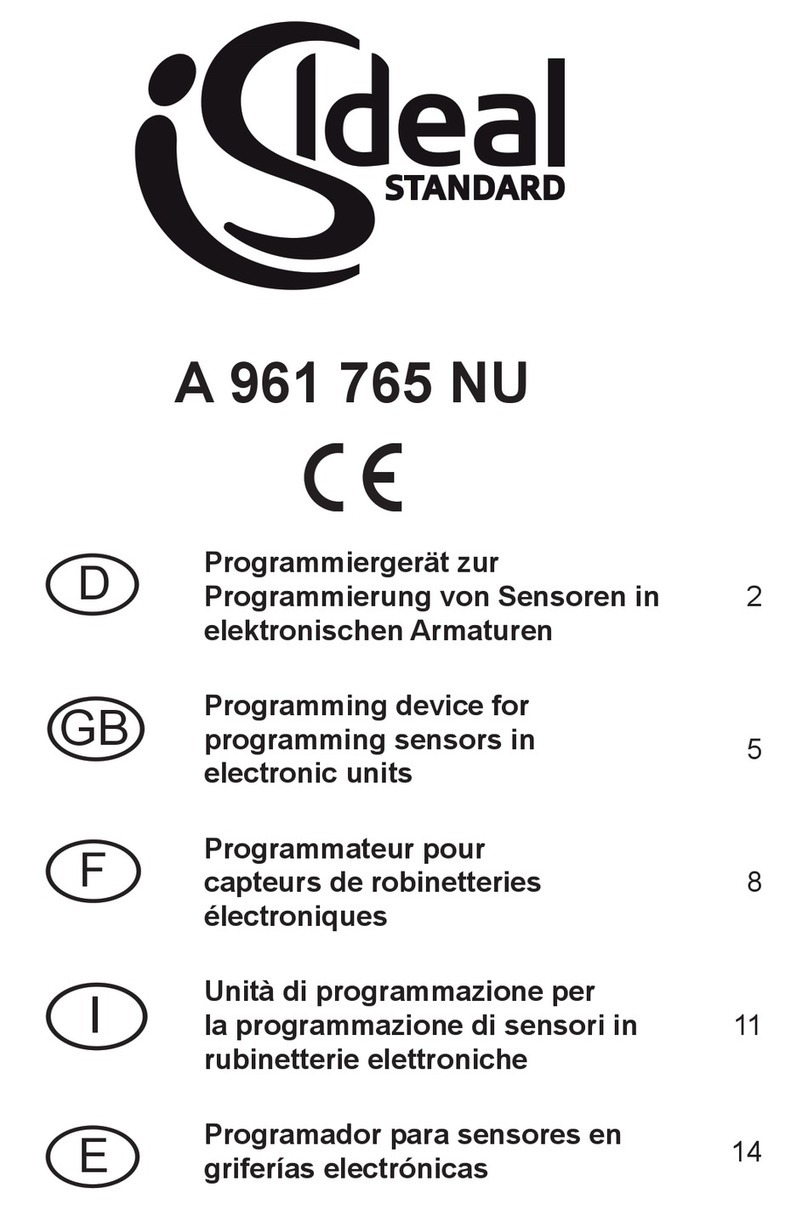 Ideal-Standard A 961 765 NU operating instructions