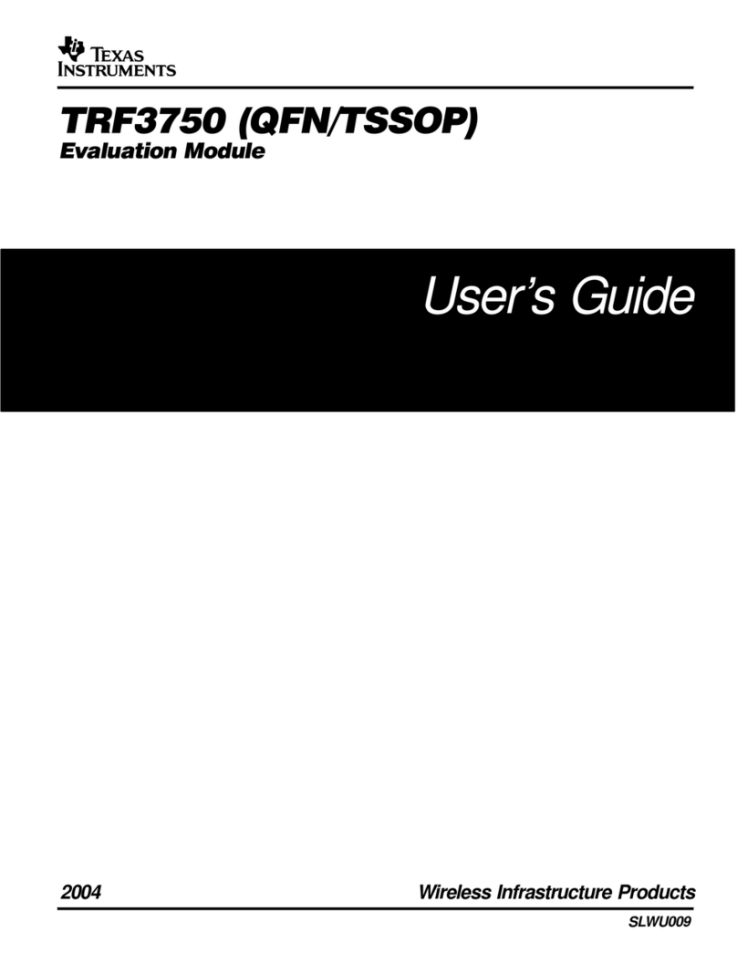 Texas Instruments TRF3750 Series User manual