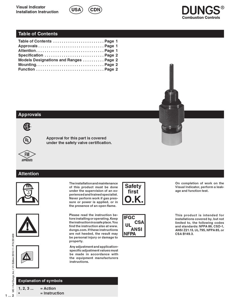 Dungs VI Series installation instructions