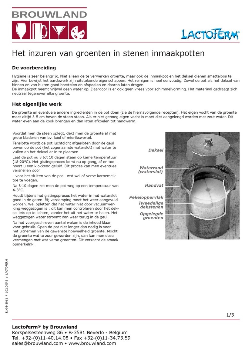 Brouwland LactoFerm 102.050.2 User manual