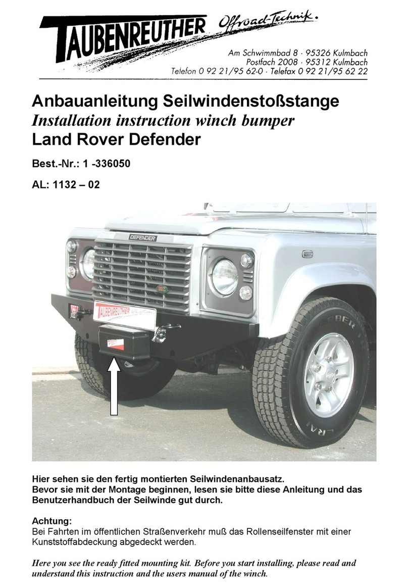 TAUBENREUTHER 1-336050 Installation instruction
