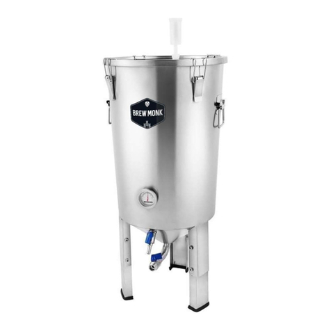 Brew Monk CONICAL FERMENTER instruction manual