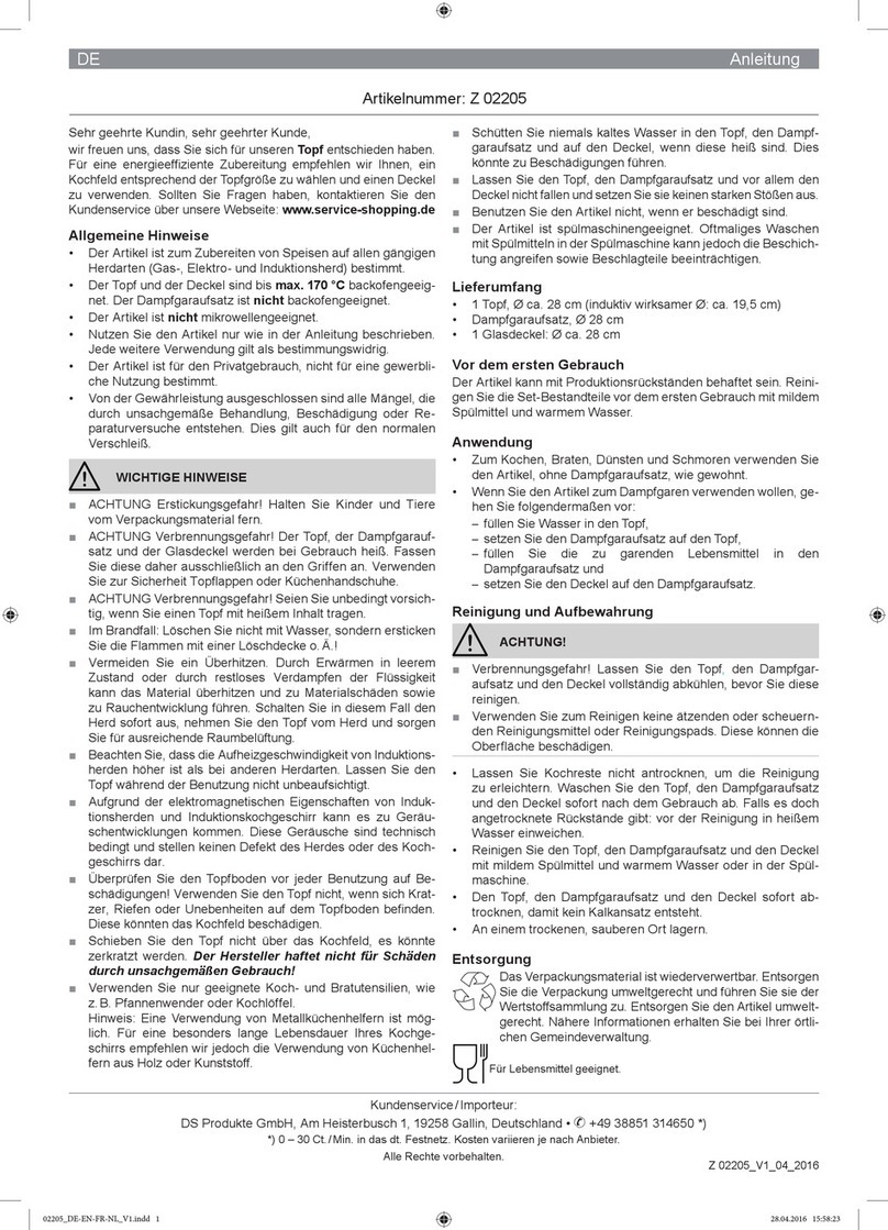DS Produkte Z 02205 instructions