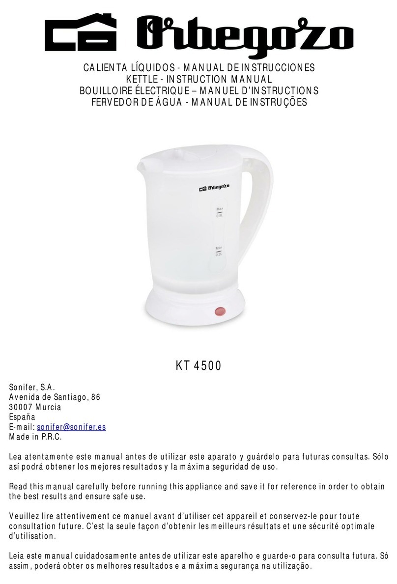 Orbegozo KT 4500 instruction manual