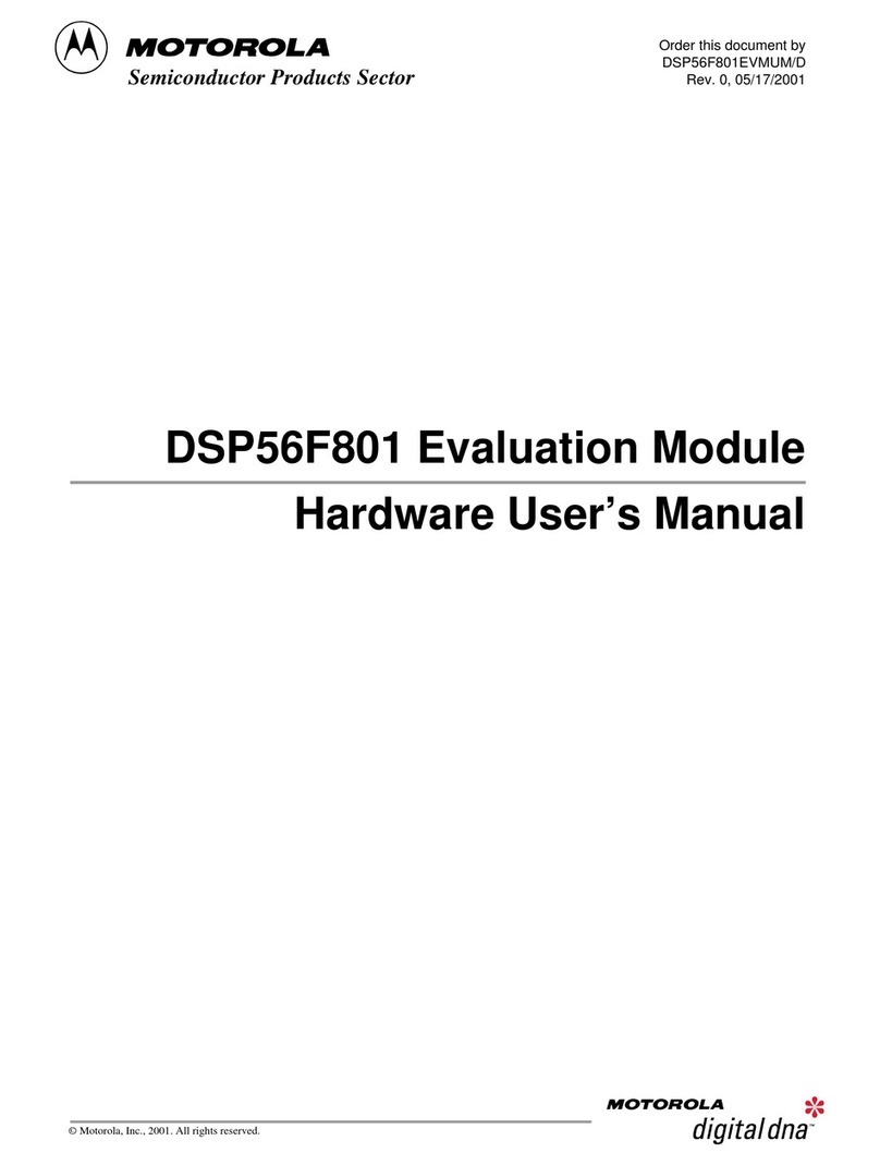 Motorola DSP56F801 Instructions for use