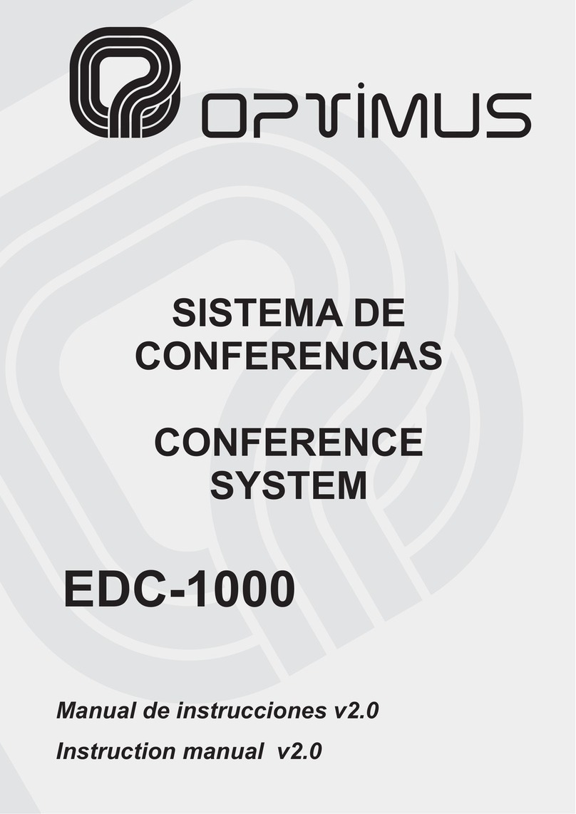 Optimus EDC-1000 SERIES instruction manual