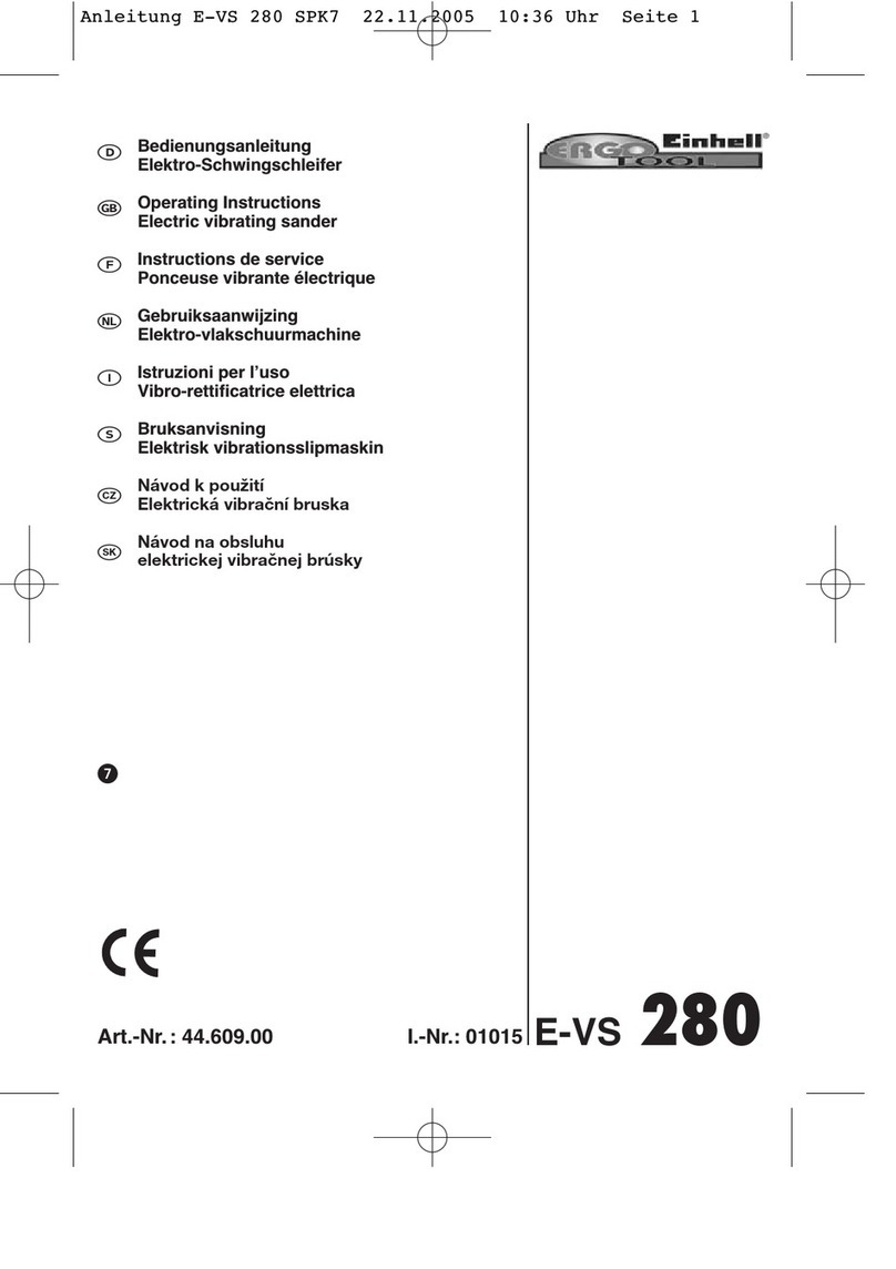 EINHELL ERGO TOOLS E-VS 280 operating instructions