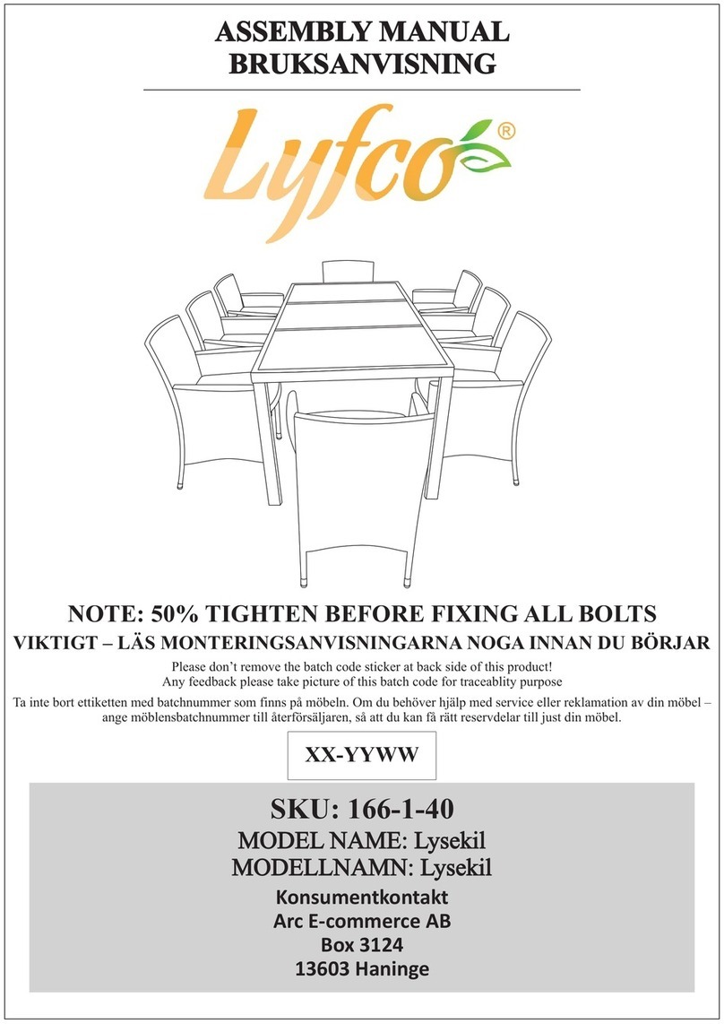 Lyfco Lysekil Assembly manual