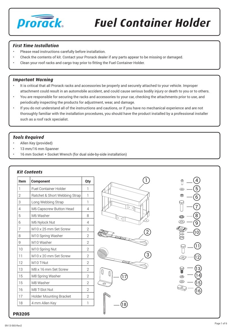 Prorack PR3205 User manual