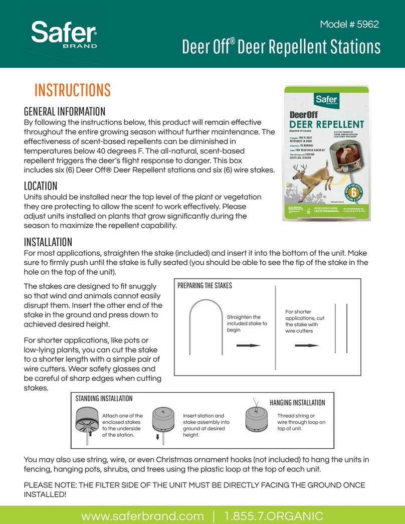 Safer Deer Off instructions
