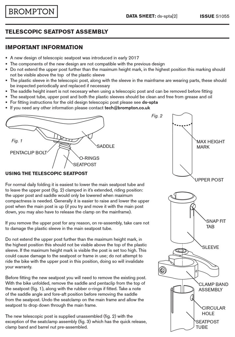 Brompton TELESCOPIC SEATPOST Assembly