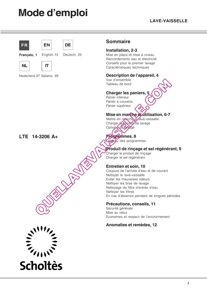 SCHOLTES LTE 14-3206 A+ User manual