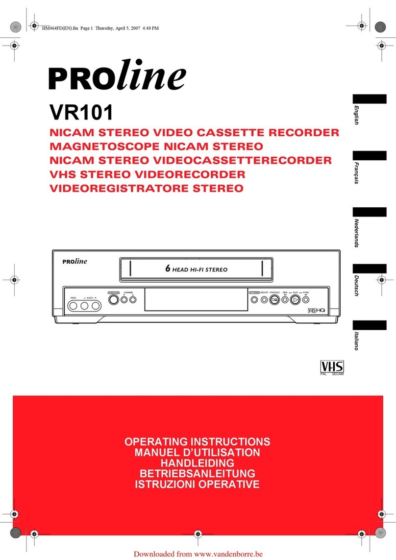 Proline VR101 operating instructions