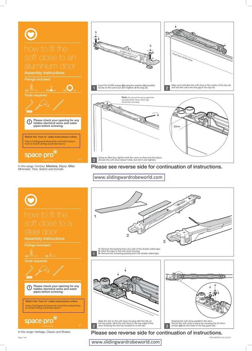 Spacepro Contour Assembly instructions